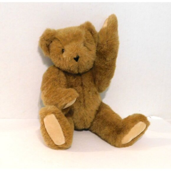 Vermont Teddy Bear 16" Fully Jointed Posable Brown 1997 Vintage Plush - Picture 3 of 10